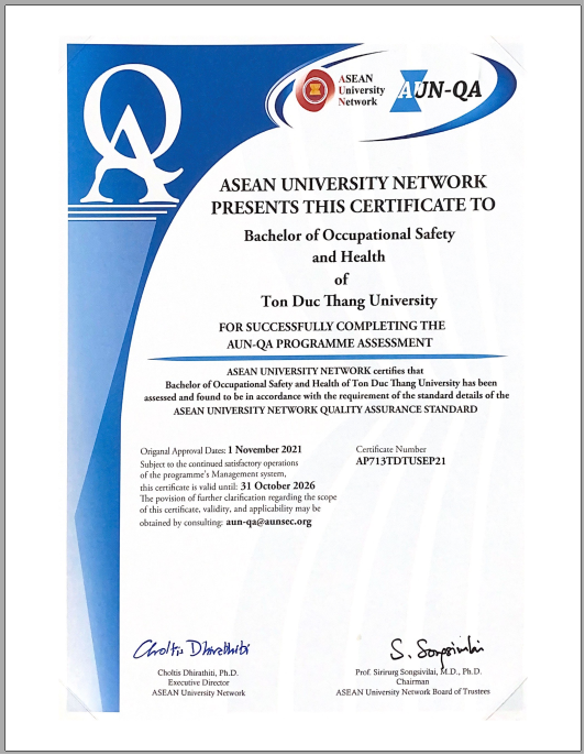AUN-QA certificate
